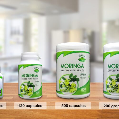 Moringa 500mg Capsules (Pure Moringa Powder) & Moringa Powder
