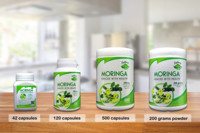 Moringa 500mg Capsules (Pure Moringa Powder) & Moringa Powder