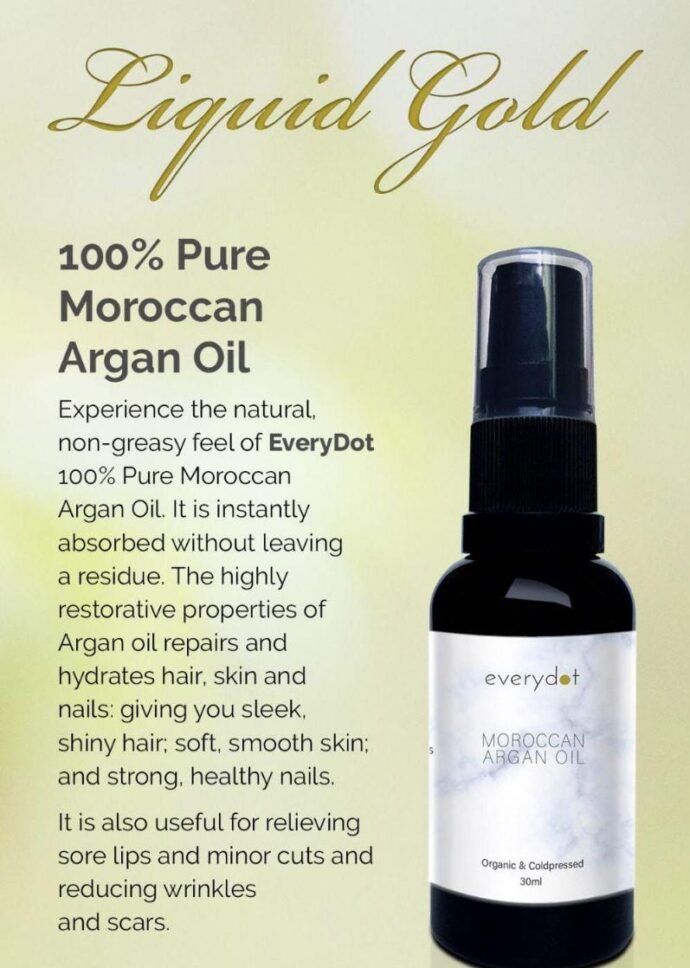 Everydot - Morrocan Argan Oil 30ml $60